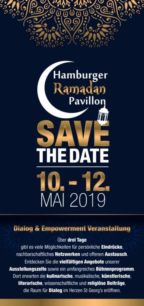 Hamburger Ramadan Pavillon 2019 HHRP19 Save the date